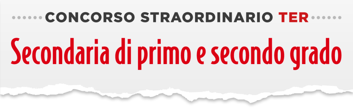 Corso Di Preparazione Alla Prova Scritta Del Concorso Straordinario TER ...